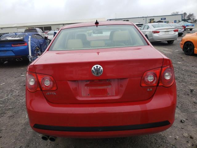 3VWJF71K27M028589 - 2007 VOLKSWAGEN JETTA 2.5 OPTION PACKAGE 2 CRIMSON photo 6