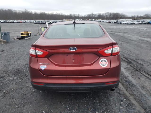 3FA6P0G74ER244241 - 2014 FORD FUSION S BURGUNDY photo 6