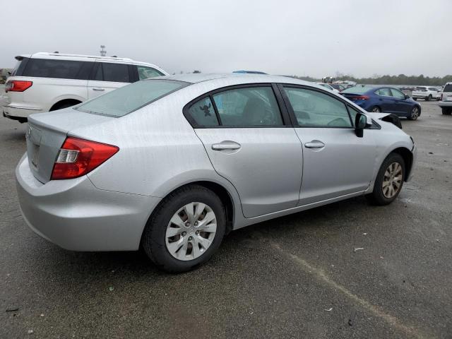 2HGFB2F50CH331794 - 2012 HONDA CIVIC LX SILVER photo 3