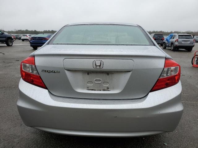 2HGFB2F50CH331794 - 2012 HONDA CIVIC LX SILVER photo 6