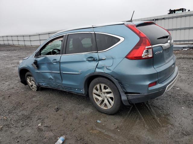 2HKRM4H7XFH672888 - 2015 HONDA CR-V EXL TURQUOISE photo 2