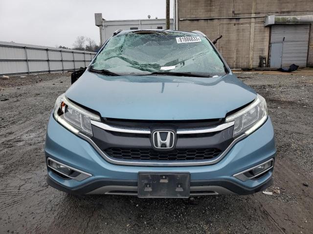 2HKRM4H7XFH672888 - 2015 HONDA CR-V EXL TURQUOISE photo 5