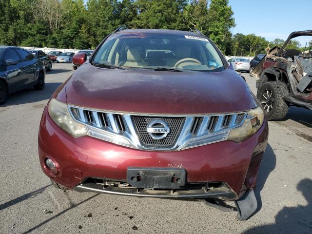 JN8AZ18W69W121946 - 2009 NISSAN MURANO S BURGUNDY photo 5