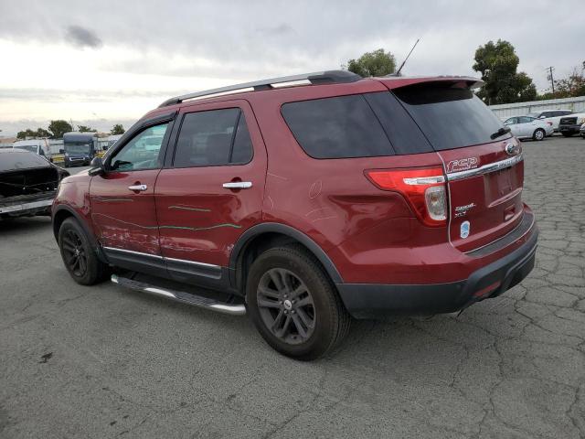 1FM5K8D82DGC30047 - 2013 FORD EXPLORER XLT ბურგუნდია ფოტო 2