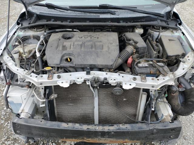 2T1BU4EE0BC619585 - 2011 TOYOTA COROLLA BASE Сріблястий фото 11
