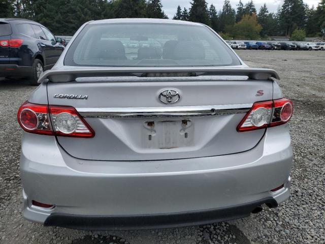 2T1BU4EE0BC619585 - 2011 TOYOTA COROLLA BASE Сріблястий фото 6