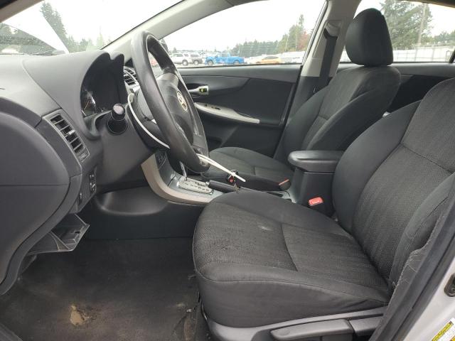 2T1BU4EE0BC619585 - 2011 TOYOTA COROLLA BASE Сріблястий фото 7