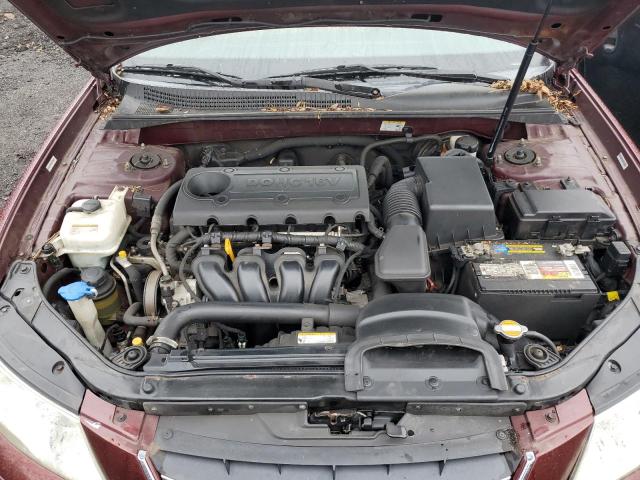 5NPET46C19H502568 - 2009 HYUNDAI SONATA GLS BURGUNDY photo 11