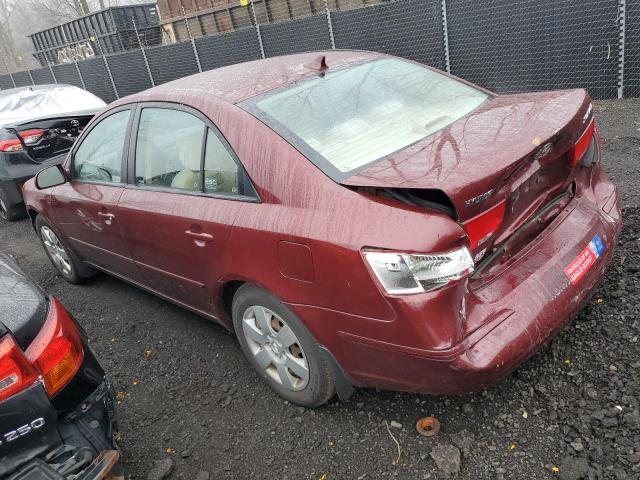 5NPET46C19H502568 - 2009 HYUNDAI SONATA GLS BURGUNDY photo 2