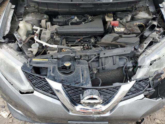 KNMAT2MV3GP618749 - 2016 NISSAN ROGUE S GRAY photo 11