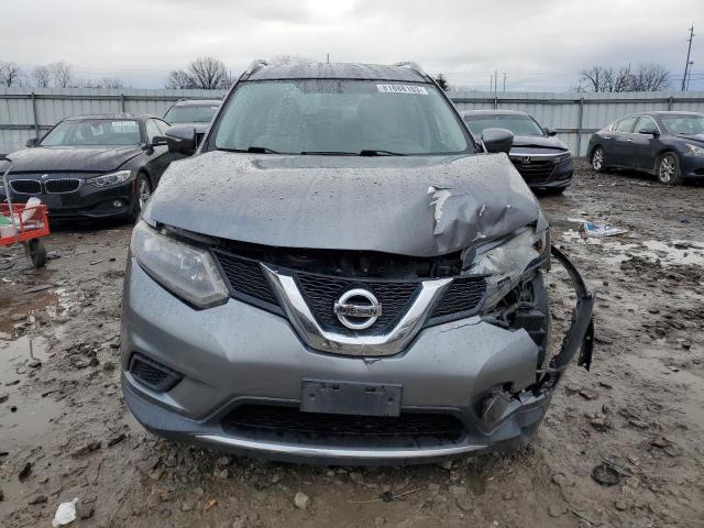 KNMAT2MV3GP618749 - 2016 NISSAN ROGUE S GRAY photo 5