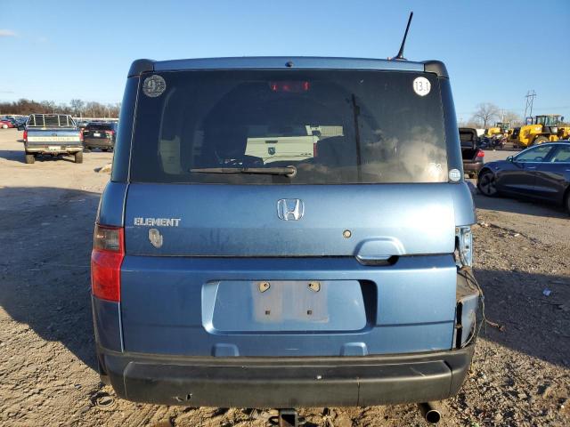 5J6YH18767L012529 - 2007 HONDA ELEMENT EX BLUE photo 6