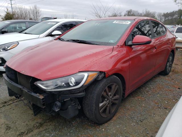 5NPD84LF9HH006542 - 2017 HYUNDAI ELANTRA SE RED photo 1