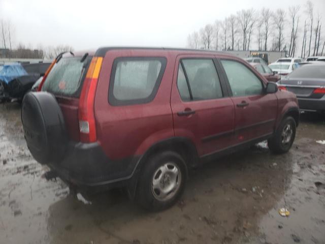 JHLRD78402C016019 - 2002 HONDA CR-V LX MAROON photo 3