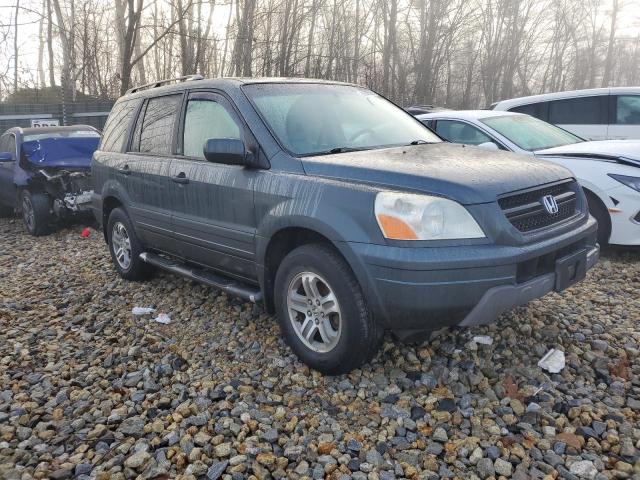 5FNYF18525B062693 - 2005 HONDA PILOT EXL BLUE photo 4