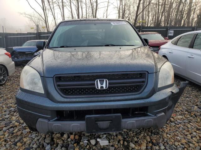 5FNYF18525B062693 - 2005 HONDA PILOT EXL BLUE photo 5