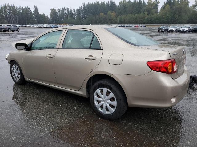 1NXBU40E09Z117725 - 2009 TOYOTA COROLLA BASE ذهبي صورة 2