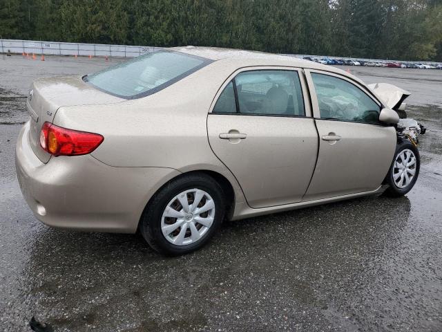 1NXBU40E09Z117725 - 2009 TOYOTA COROLLA BASE ذهبي صورة 3