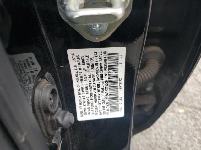 19XFC2F54GE241528 - 2016 HONDA CIVIC LX BLACK photo 12
