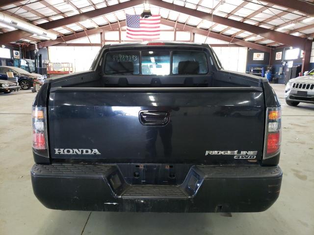 2HJYK16496H536202 - 2006 HONDA RIDGELINE RTS BLACK photo 6