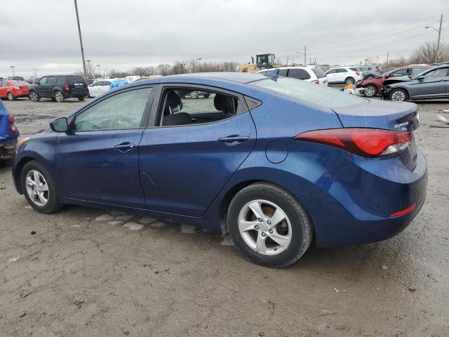 5NPDH4AE1FH606107 - 2015 HYUNDAI ELANTRA SE BLUE photo 2