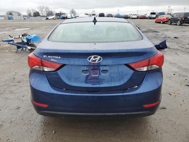 5NPDH4AE1FH606107 - 2015 HYUNDAI ELANTRA SE BLUE photo 6