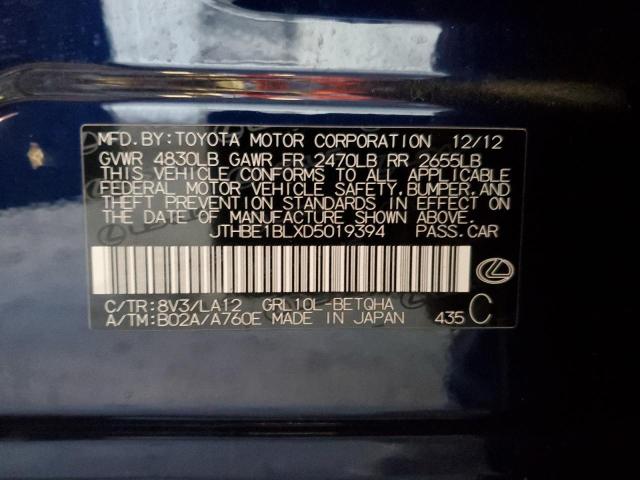 JTHBE1BLXD5019394 - 2013 LEXUS GS 350 BLUE photo 13