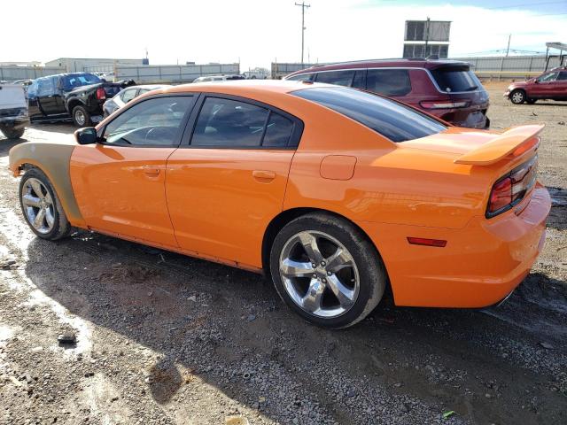 2C3CDXCT8EH141227 - 2014 DODGE CHARGER R/T ORANGE photo 2