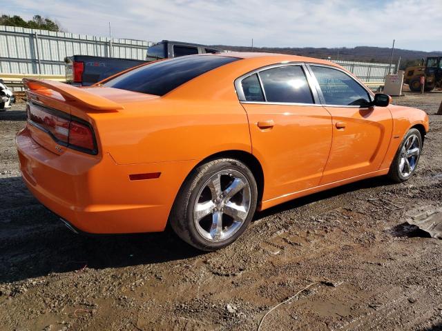 2C3CDXCT8EH141227 - 2014 DODGE CHARGER R/T ORANGE photo 3