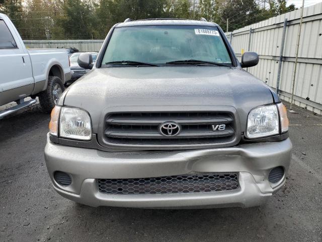 5TDZT34A33S143707 - 2003 TOYOTA SEQUOIA SR5 GRAY photo 5