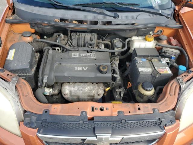 KL1TD56637B126983 - 2007 CHEVROLET AVEO BASE Նարնջագույն լուսանկար 11