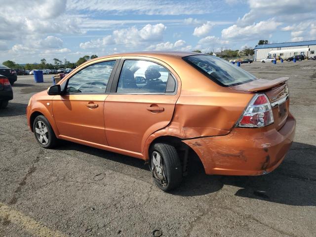 KL1TD56637B126983 - 2007 CHEVROLET AVEO BASE Նարնջագույն լուսանկար 2