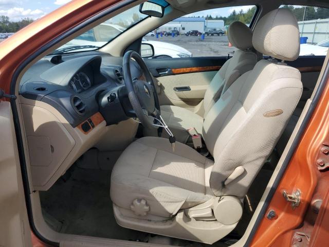 KL1TD56637B126983 - 2007 CHEVROLET AVEO BASE Նարնջագույն լուսանկար 7