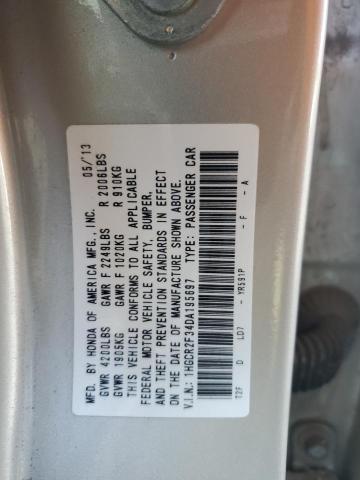 1HGCR2F34DA195697 - 2013 HONDA ACCORD LX TAN photo 13