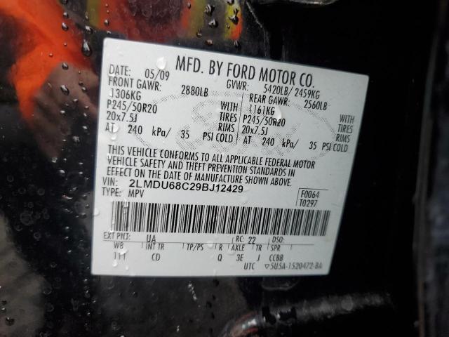 2LMDU68C29BJ12429 - 2009 LINCOLN MKX BLACK photo 14