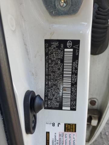 JTDKN3DUXA1298562 - 2010 TOYOTA PRIUS WHITE photo 12