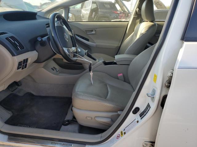 JTDKN3DUXA1298562 - 2010 TOYOTA PRIUS WHITE photo 7