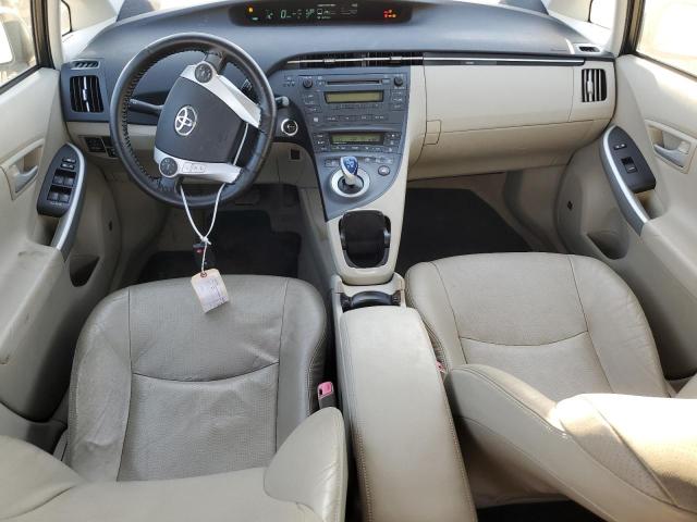 JTDKN3DUXA1298562 - 2010 TOYOTA PRIUS WHITE photo 8