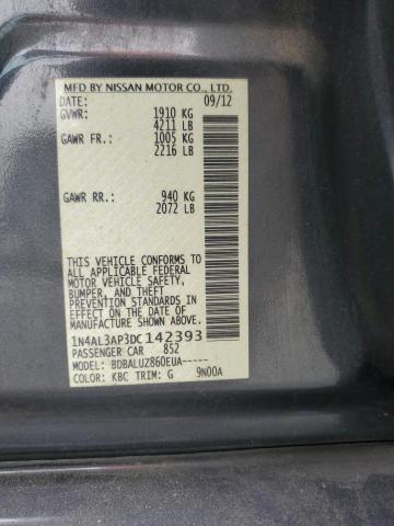 1N4AL3AP3DC142393 - 2013 NISSAN ALTIMA 2.5 CHARCOAL photo 12