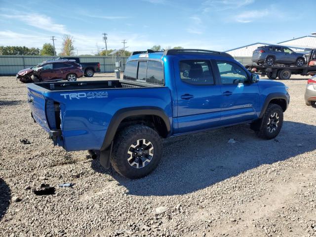 3TMCZ5AN4GM034833 - 2016 TOYOTA TACOMA DOUBLE CAB BLUE photo 3