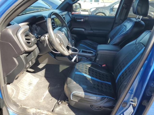 3TMCZ5AN4GM034833 - 2016 TOYOTA TACOMA DOUBLE CAB BLUE photo 7