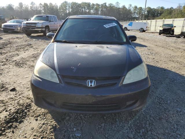 2HGES26754H521394 - 2004 HONDA CIVIC EX BLACK photo 5