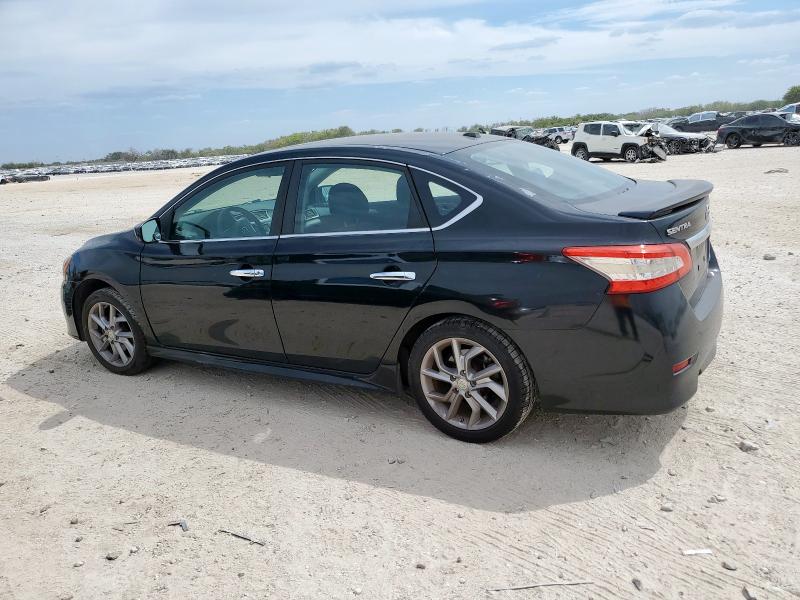 3N1AB7AP7DL738957 - 2013 NISSAN SENTRA S BLACK photo 2