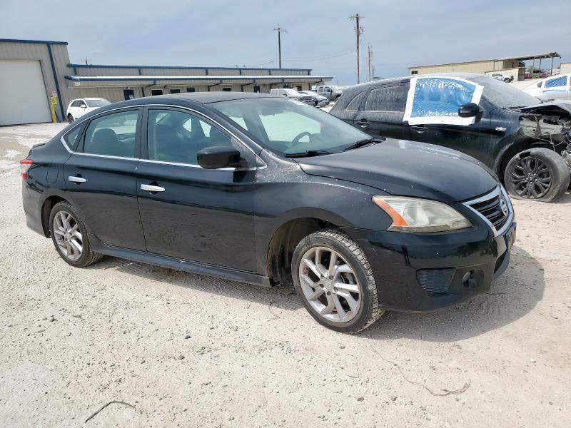 3N1AB7AP7DL738957 - 2013 NISSAN SENTRA S BLACK photo 4