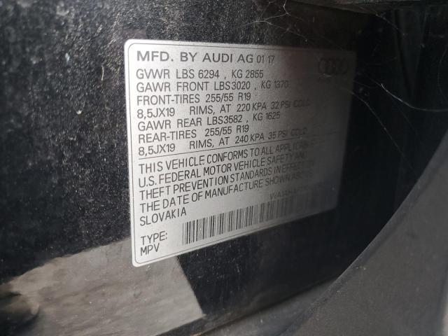 WA1AHAF7XHD042732 - 2017 AUDI Q7 PREMIUM Siyah fotoğraf 13