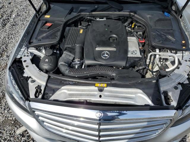 55SWF4KBXFU044272 - 2015 MERCEDES-BENZ C 300 4MATIC SILVER photo 11
