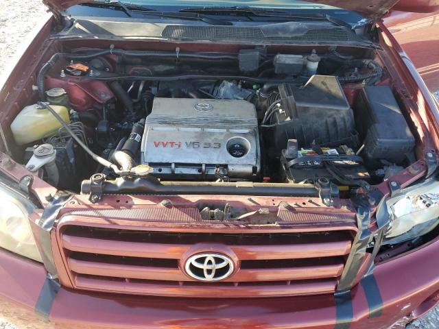 JTEEP21AX40056940 - 2004 TOYOTA HIGHLANDER BURGUNDY photo 12