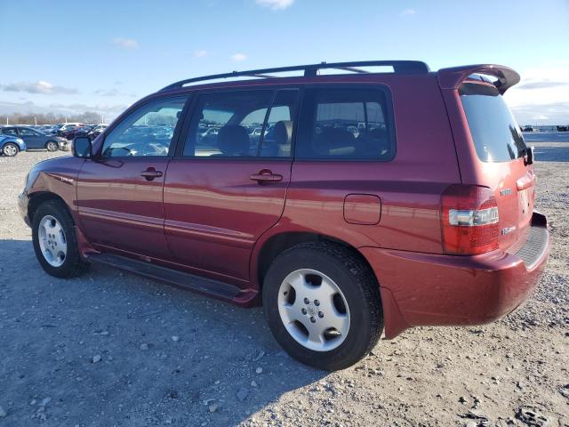 JTEEP21AX40056940 - 2004 TOYOTA HIGHLANDER BURGUNDY photo 2