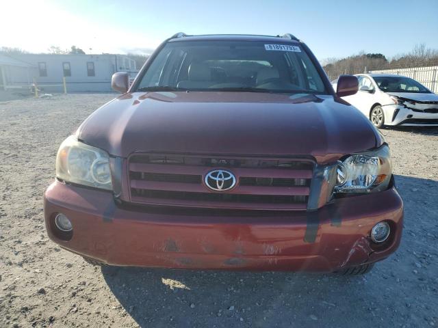 JTEEP21AX40056940 - 2004 TOYOTA HIGHLANDER BURGUNDY photo 5