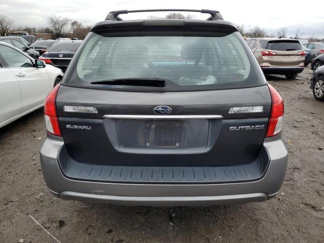 4S4BP60C097341528 - 2009 SUBARU OUTBACK GRAY photo 6